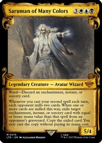 Saruman of Many Colors (Showcase Scrolls) — Universes Beyond: The Lord of the Rings: Tales of Middle-earth