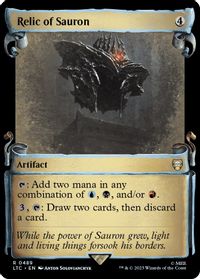 Relic of Sauron (Showcase Scrolls) — Commander: The Lord of the Rings: Tales of Middle-earth