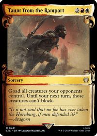Taunt from the Rampart (Showcase Scrolls) — Commander: The Lord of the Rings: Tales of Middle-earth