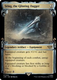 Sting, the Glinting Dagger (Showcase Scrolls) — Universes Beyond: The Lord of the Rings: Tales of Middle-earth