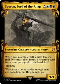 Sauron, Lord of the Rings (Showcase Scrolls) — Commander: The Lord of the Rings: Tales of Middle-earth