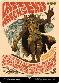 Last March of the Ents (Borderless Poster) — Universes Beyond: The Lord of the Rings: Tales of Middle-earth