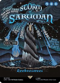 Storm of Saruman (Borderless Poster) (Serial Numbered) — Universes Beyond: The Lord of the Rings: Tales of Middle-earth