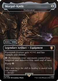 Morgul-Knife - Shadowspear (Borderless) (Serial Numbered) — Commander: The Lord of the Rings: Tales of Middle-earth