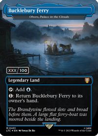 Bucklebury Ferry - Oboro, Palace in the Clouds (Borderless) (Serial Numbered) — Commander: The Lord of the Rings: Tales of Middle-earth