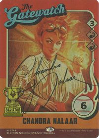 Chandra Nalaar (748) (Autographed) — Secret Lair Drop Series