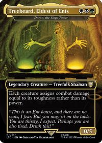 Treebeard, Eldest of Ents - Doran, the Siege Tower (Borderless) — Commander: The Lord of the Rings: Tales of Middle-earth
