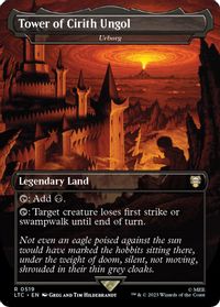 Tower of Cirith Ungol - Urborg (Borderless) — Commander: The Lord of the Rings: Tales of Middle-earth