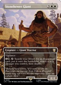 Stonehewer Giant (Borderless) — Commander: The Lord of the Rings: Tales of Middle-earth