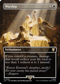 Worship (Borderless) — Commander: The Lord of the Rings: Tales of Middle-earth