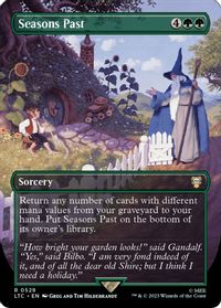 Seasons Past (Borderless) — Commander: The Lord of the Rings: Tales of Middle-earth
