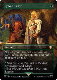 Sylvan Tutor (Borderless) — Commander: The Lord of the Rings: Tales of Middle-earth