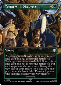 Tempt with Discovery (Borderless) — Commander: The Lord of the Rings: Tales of Middle-earth