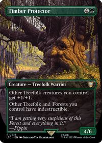 Timber Protector (Borderless) — Commander: The Lord of the Rings: Tales of Middle-earth