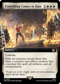 Everything Comes to Dust (Extended Art) (Surge Foil) — Universes Beyond: Doctor Who
