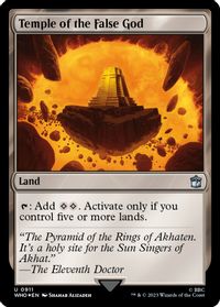 Temple of the False God (Surge Foil) — Universes Beyond: Doctor Who