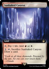 Sunbaked Canyon (Extended Art) (Surge Foil) — Universes Beyond: Doctor Who