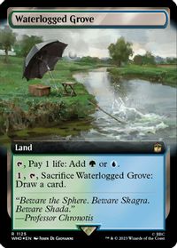 Waterlogged Grove (Extended Art) (Surge Foil) — Universes Beyond: Doctor Who