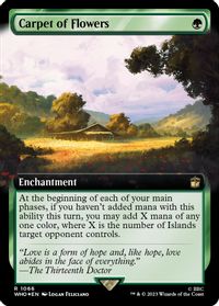 Carpet of Flowers (Extended Art) (Surge Foil) — Universes Beyond: Doctor Who