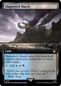 Shipwreck Marsh (Extended Art) (Surge Foil) — Universes Beyond: Doctor Who