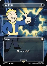 Sol Ring (Borderless) — Universes Beyond: Fallout