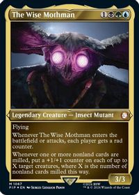 The Wise Mothman (Display Commander) - Thick Stock — Universes Beyond: Fallout
