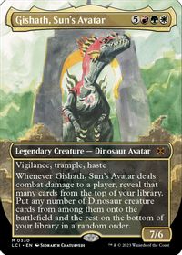 Gishath, Sun's Avatar (Borderless) — The Lost Caverns of Ixalan