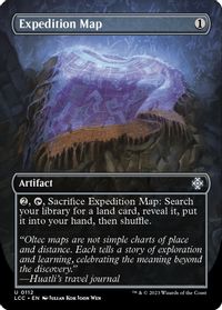 Expedition Map (Borderless) — Commander: The Lost Caverns of Ixalan