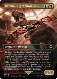 Ravenous Tyrannosaurus (Borderless) — Universes Beyond: Jurassic World Collection
