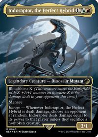 Indoraptor, the Perfect Hybrid (Borderless) (Emblem) — Universes Beyond: Jurassic World Collection
