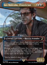 Ian Malcolm, Chaotician (Borderless) (Emblem) — Universes Beyond: Jurassic World Collection
