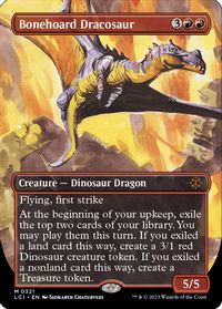 Bonehoard Dracosaur (Borderless) — The Lost Caverns of Ixalan
