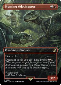 Hunting Velociraptor (Borderless) — Universes Beyond: Jurassic World Collection