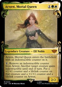 Arwen, Mortal Queen (Showcase Scrolls) — Universes Beyond: The Lord of the Rings: Tales of Middle-earth