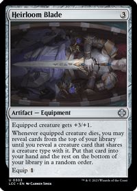 Heirloom Blade — Commander: The Lost Caverns of Ixalan