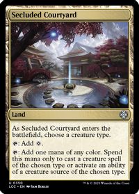 Secluded Courtyard — Commander: The Lost Caverns of Ixalan