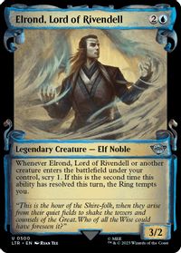 Elrond, Lord of Rivendell (Showcase Scrolls) — Universes Beyond: The Lord of the Rings: Tales of Middle-earth