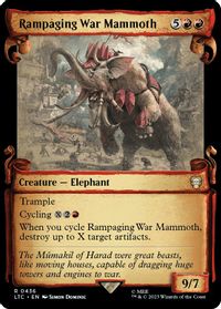 Rampaging War Mammoth (Showcase Scrolls) — Commander: The Lord of the Rings: Tales of Middle-earth