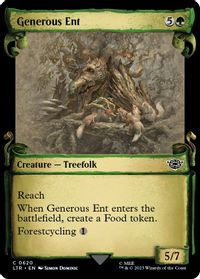 Generous Ent (Showcase Scrolls) — Universes Beyond: The Lord of the Rings: Tales of Middle-earth