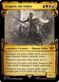 Aragorn, the Uniter (Showcase Scrolls) — Universes Beyond: The Lord of the Rings: Tales of Middle-earth