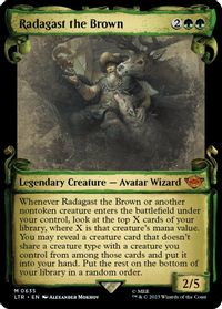 Radagast the Brown (Showcase Scrolls) — Universes Beyond: The Lord of the Rings: Tales of Middle-earth