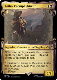 Lotho, Corrupt Shirriff (Showcase Scrolls) — Universes Beyond: The Lord of the Rings: Tales of Middle-earth