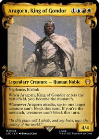 Aragorn, King of Gondor (Showcase Scrolls) — Commander: The Lord of the Rings: Tales of Middle-earth