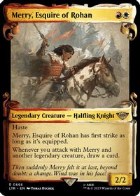 Merry, Esquire of Rohan (Showcase Scrolls) — Universes Beyond: The Lord of the Rings: Tales of Middle-earth