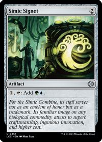 Simic Signet — Commander: The Lost Caverns of Ixalan