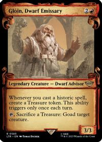 Gloin, Dwarf Emissary (Showcase Scrolls) — Universes Beyond: The Lord of the Rings: Tales of Middle-earth