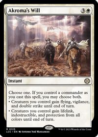 Akroma's Will — Commander: The Lost Caverns of Ixalan