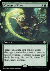 Contest of Claws (Extended Art) — Commander: The Lost Caverns of Ixalan