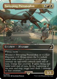 Swooping Pteranodon (Borderless) (Emblem) — Universes Beyond: Jurassic World Collection
