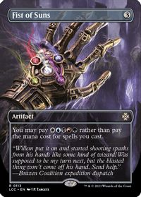 Fist of Suns (Borderless) — Commander: The Lost Caverns of Ixalan